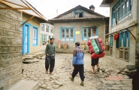Porters in Lukla Nepal